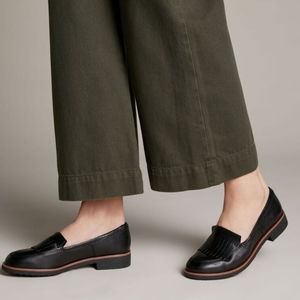 Clarks Black Loafers Griffin Kilt